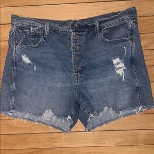 Women's Distressed Gap denim shorts